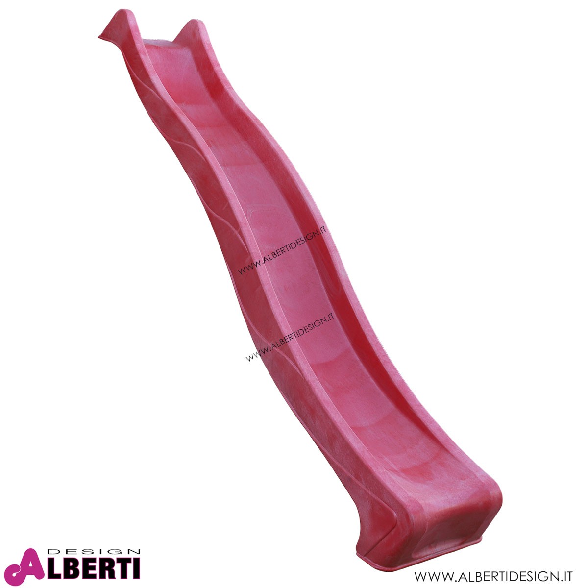 Scivolo per Bambini 64x141x92 cm in Plastica Rosso