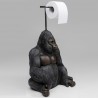 962 KA53430_a Porta rotolo carta igienica Sitting Gorilla 29,5x32,5x51h