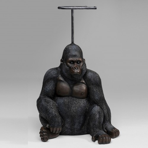 962 KA53430_b Porta rotolo carta igienica Sitting Gorilla 29,5x32,5x51h