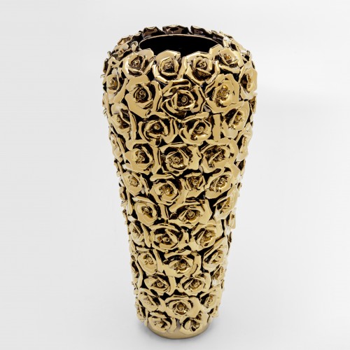 962 KA53658_a Vaso ROSE oro 37cm