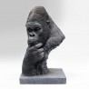 962 KA52872_a Oggetto decorativo Thinking Gorilla Head 49cm