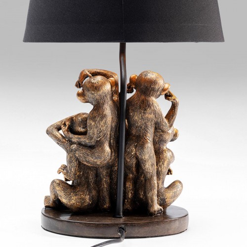 962 KA53551_b Lampada da tavolo Animal Five Monkeys 48cm