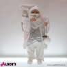 962 TT173543_a Babbo Natale in piedi bianco 90cm