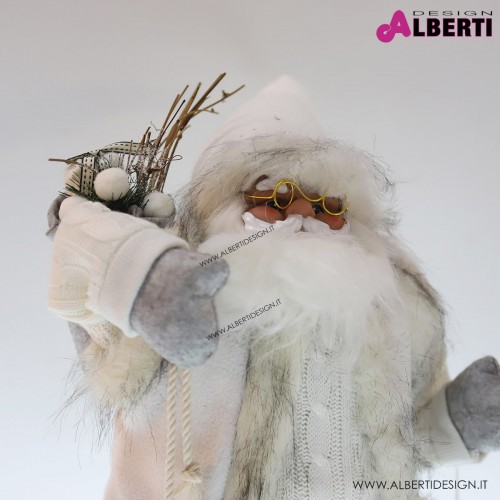 Babbo Natale 80 cm bianco