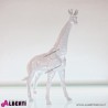 Giraffa bianca lucida in ceramica 45x20xH67