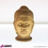 Testa Buddha legno D17 H26